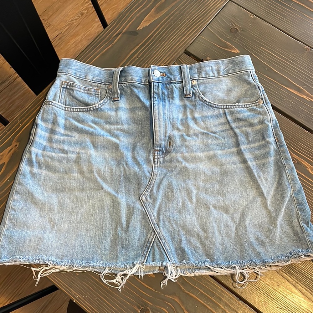 Madewell denim skirt